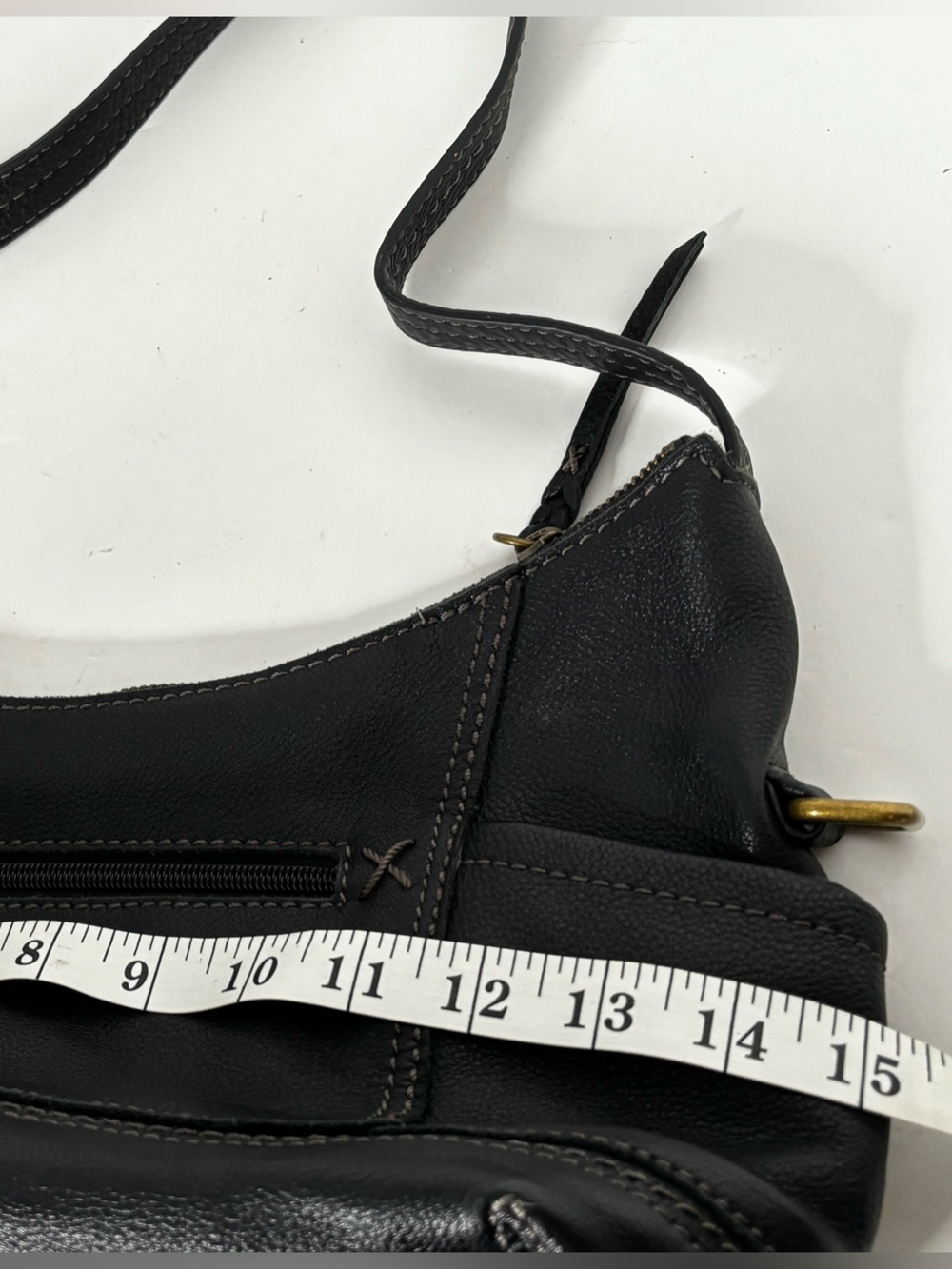 The Sak Black Pebbled Leather Shoulder Bag - Picture 6 of 10
